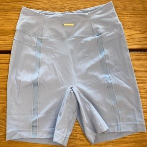 Whitney Simmons gym shark shorts